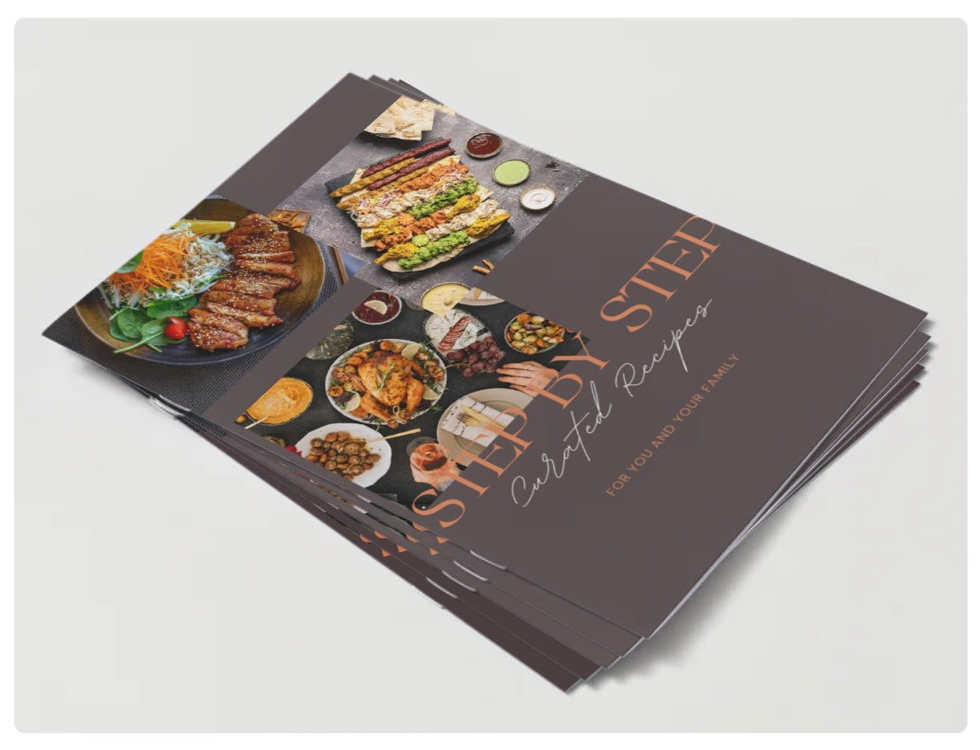 Step by step recipe book